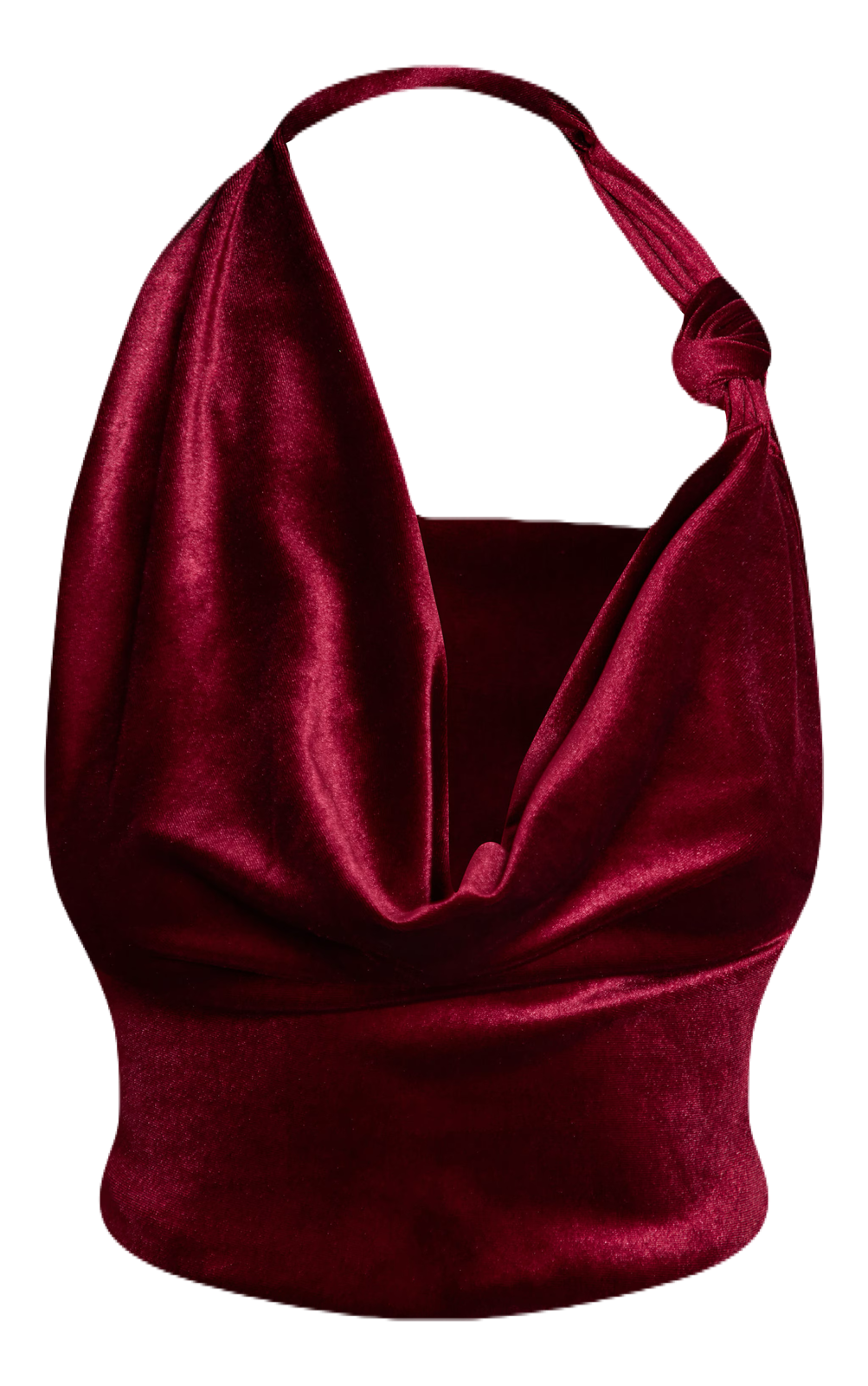 Velvet Cowl Neck Top