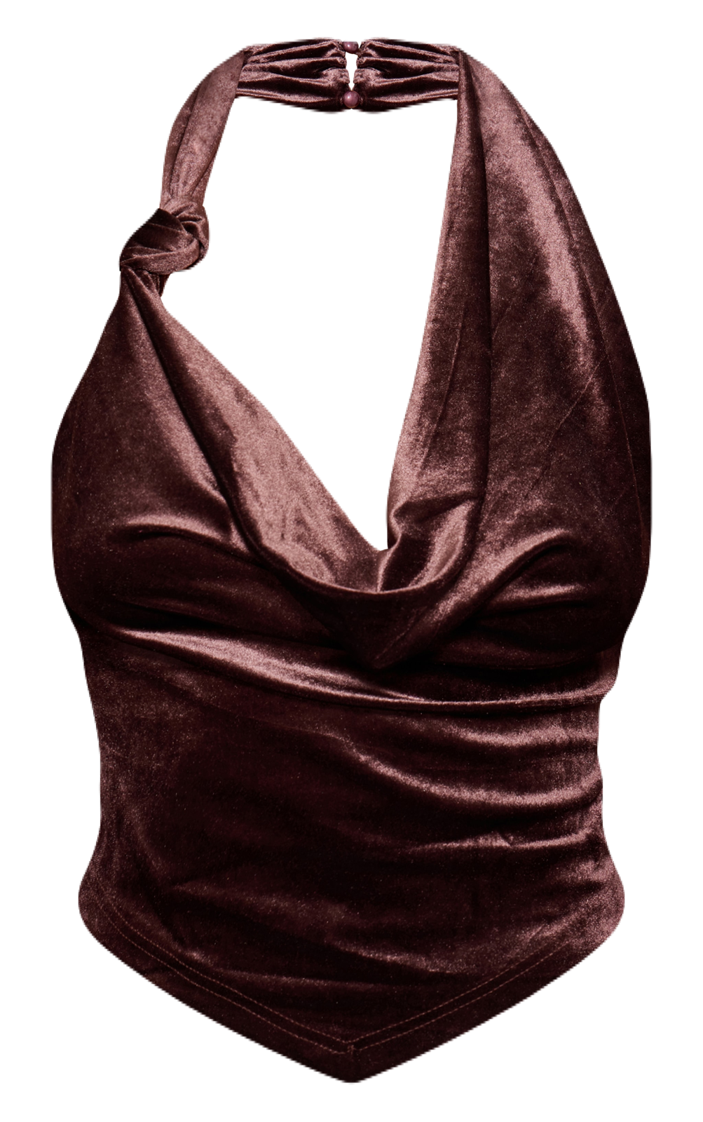 Velvet Cowl Neck Top