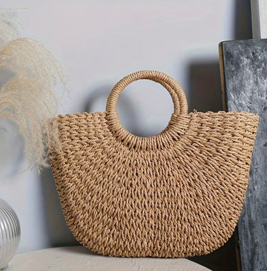 Natural Woven Tote
