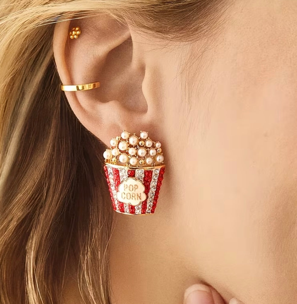 Popcorn Statement Earrings