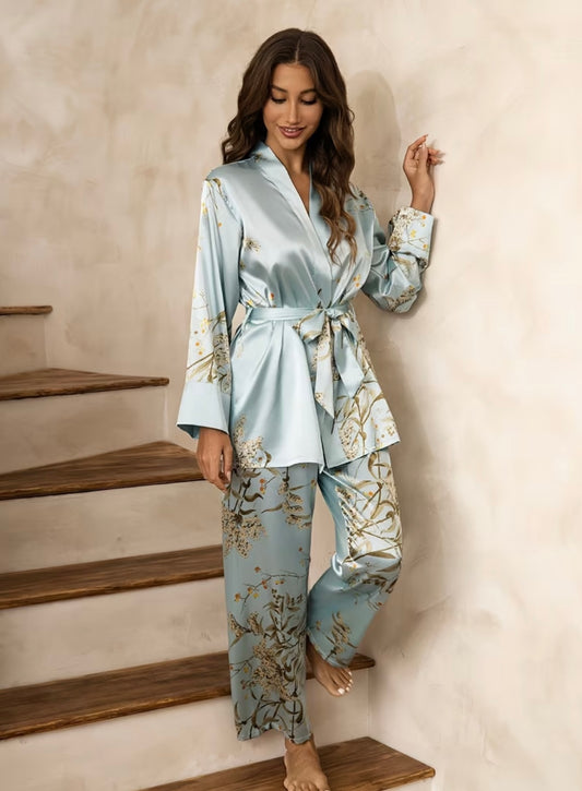 Satin Floral Co-ord Set